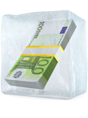 Frozen money trimmed