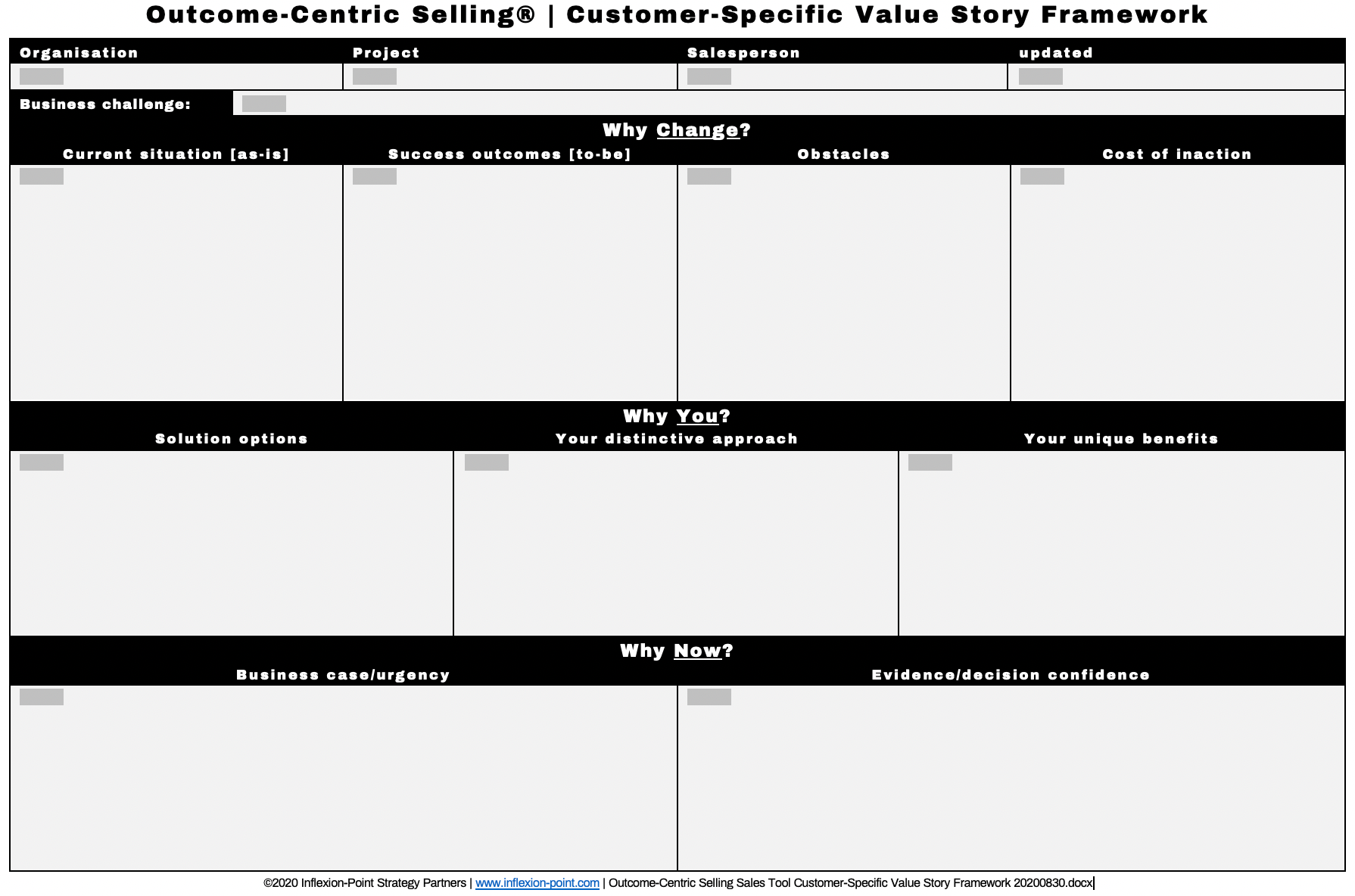 Value Story Template