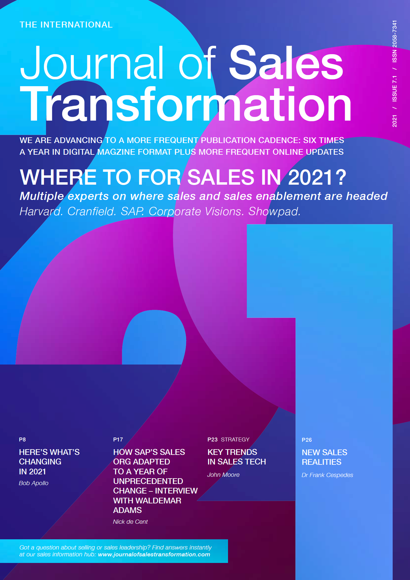 The key issues for B2B sales leaders in 2021